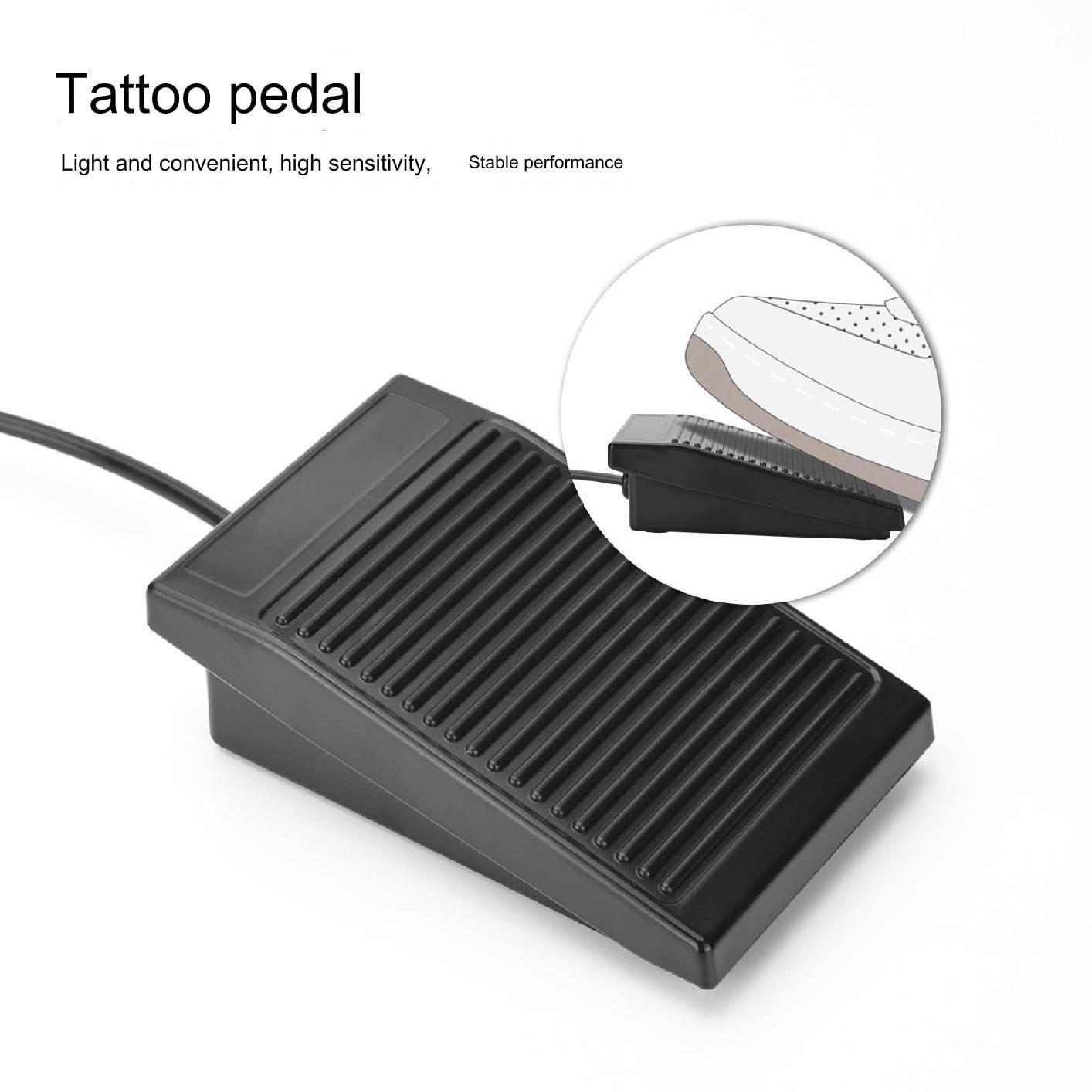 TTOOGO Complete Tattoo Pen Kit for Beginners - Rotary Tattoo Machine with Needles, Power Supply, Foot Pedal, and Pigments for Lining and Shading,Gold