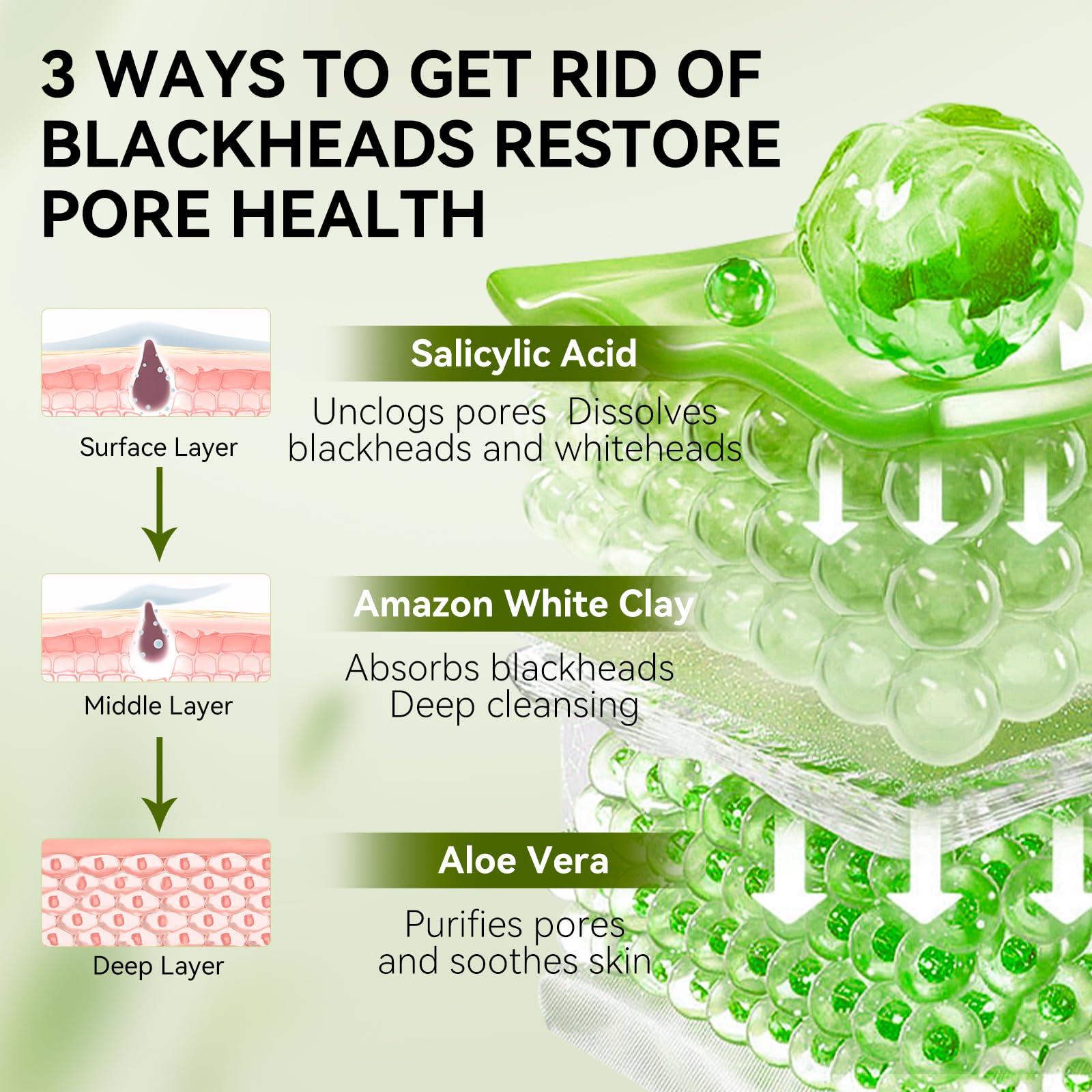 LANBENA LANBENA Blackhead Mask, Nose Plants Pore Strips Blackhead Remover Mask Peel off Mask Facial Pore Cleanser Purifying Face Mask Nose Strips (1.05oz/30g)