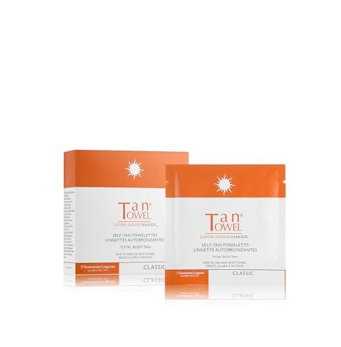 Tan Towel Tan Towel Tan Towel Full Body Classic 5 Pack, 0.5 FL OZ Each