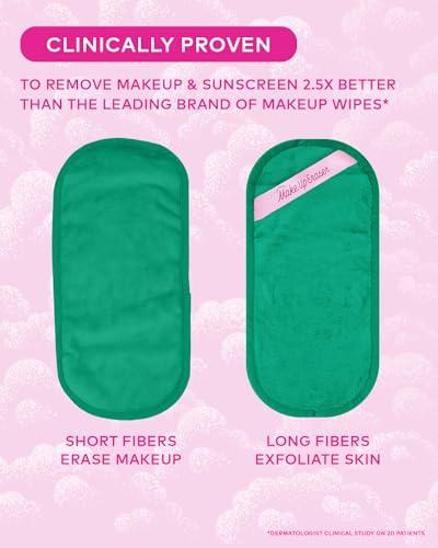 Makeup Eraser The Original MakeUp Eraser PRO, Effortlessly Remove All Makeup Using Only Water, Including Waterproof Mascara, Eyeliner, Foundation, Lipstick, Sunscreen, and More! Green, 1ct.