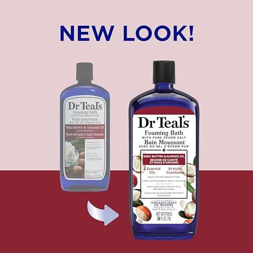Dr Teal's Dr Teal\'s Foaming Bath with Pure Epsom Salt, Shea Butter & Almond, 34 fl oz