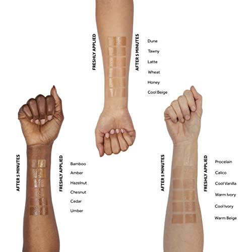 No7 No7 Restore & Renew Multi Action Serum Foundation - Bamboo - Liquid Foundation Makeup with Vitamin C, Vitamin E & Collagen for Face - Beauty Skin Serum Formula with Medium Coverage (30ml)