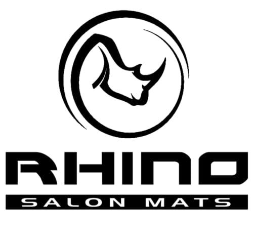 Rhino Mats Rhino Mats-Rhino Hide Salon Mat 3\' x 4\' in Semi-Circle and Rectangle, 1/2\'\' and 7/8\'\' Thick (Black 1/2\'\' Thick, Semi Circle)