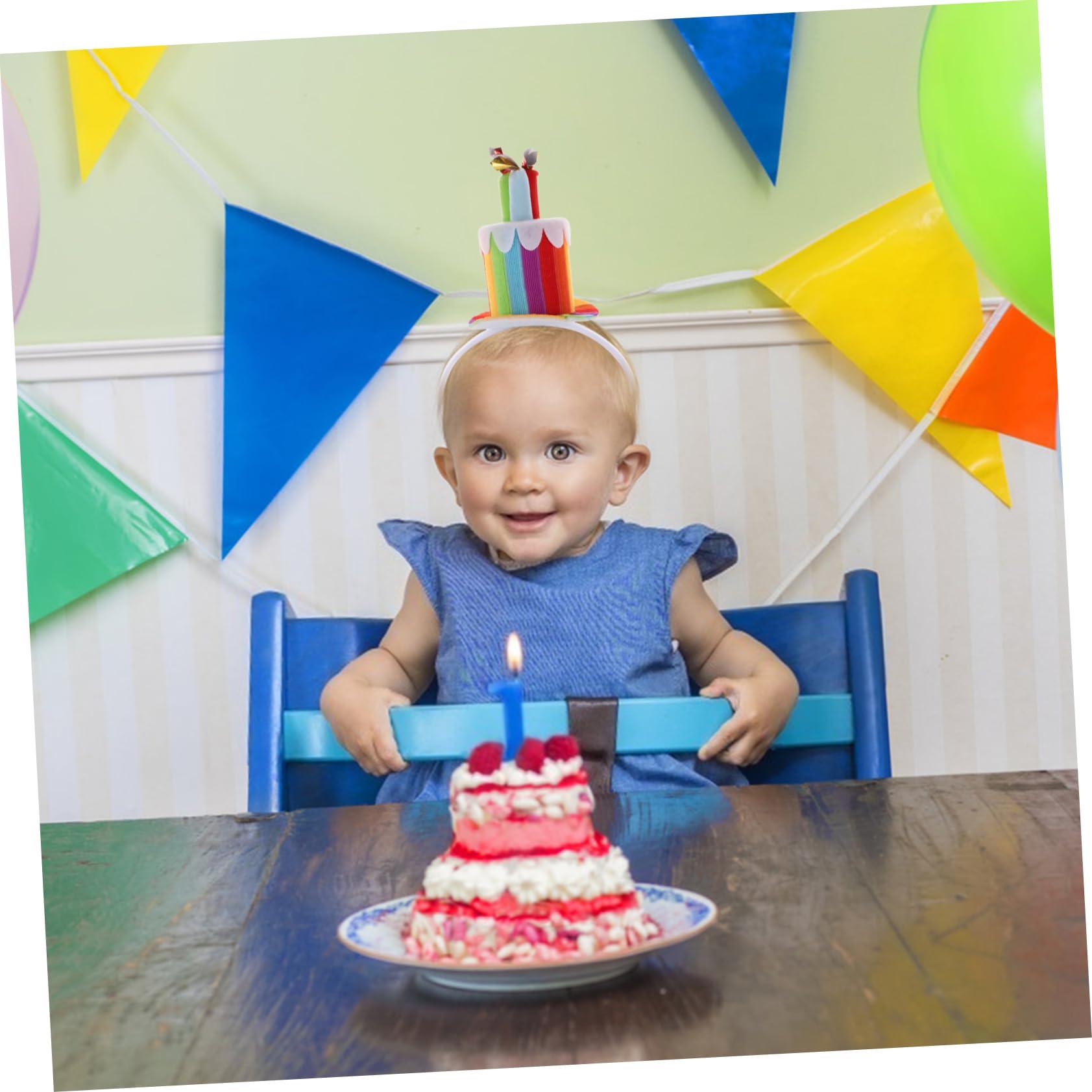 NOLITOY NOLITOY Candle Headband Party Accessory for Boys and Girls 3PCS Boys and Girls Party Hair Hoops Birthday Theme Easy Wear