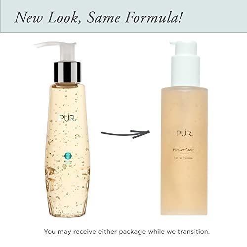 PÜR MINERALS PÜR MINERALS Forever Clean Gentle Facial Cleanser, Sulfate-Free Makeup Remover, Vegan-Friendly Formula, Green Tea, Aloe Vera