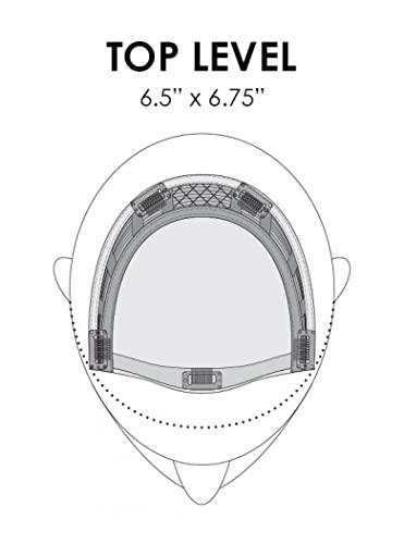 Jon Renau Bundle 3 items: Top Level Long Layered 16" Long Clip In Hair Topper Crowne Jon Renau Womens Double Monofilament Top Folded Swiss Lace Color 8/30, Wig Comb, MaxWigs Hair Loss Booklet