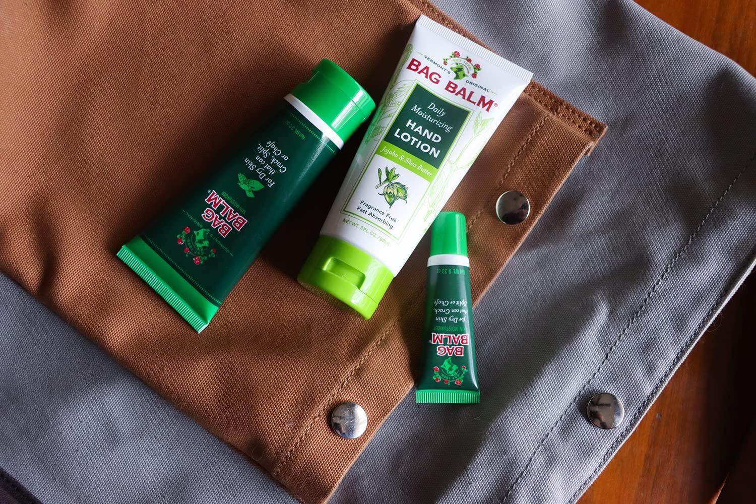 Bag Balm Vermont's Original Bag Balm Travel Bundle | Moisturizing Skin Balm and Lotion TSA Approved