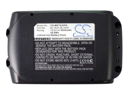 NCNDB NCNDB Battery Replacement for Makita XSJ01Z, XSS01Z, XSS02Z, XSS03Z, XST01M, XST01Z, XTS01Z, XVJ02Z, XVJ03Z, XWT01Z, XWT02M, XWT02Z, XWT04Z, XWT05, XWT05Z, XWT06Z 3000mAh