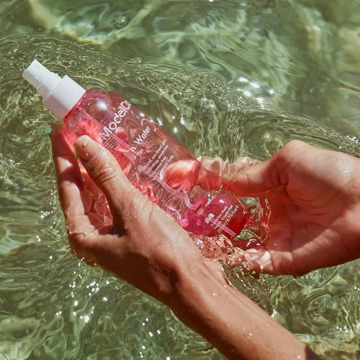 MODELCO Modelco Tan Water Self-Tan Spray - Sunless Glow For Body And Face - Beautiful Bronze Skin Without The Damage - Smooth Application Delivers Naturally Sunkissed, Tanned Skin - Medium - Light - 6.76 Oz