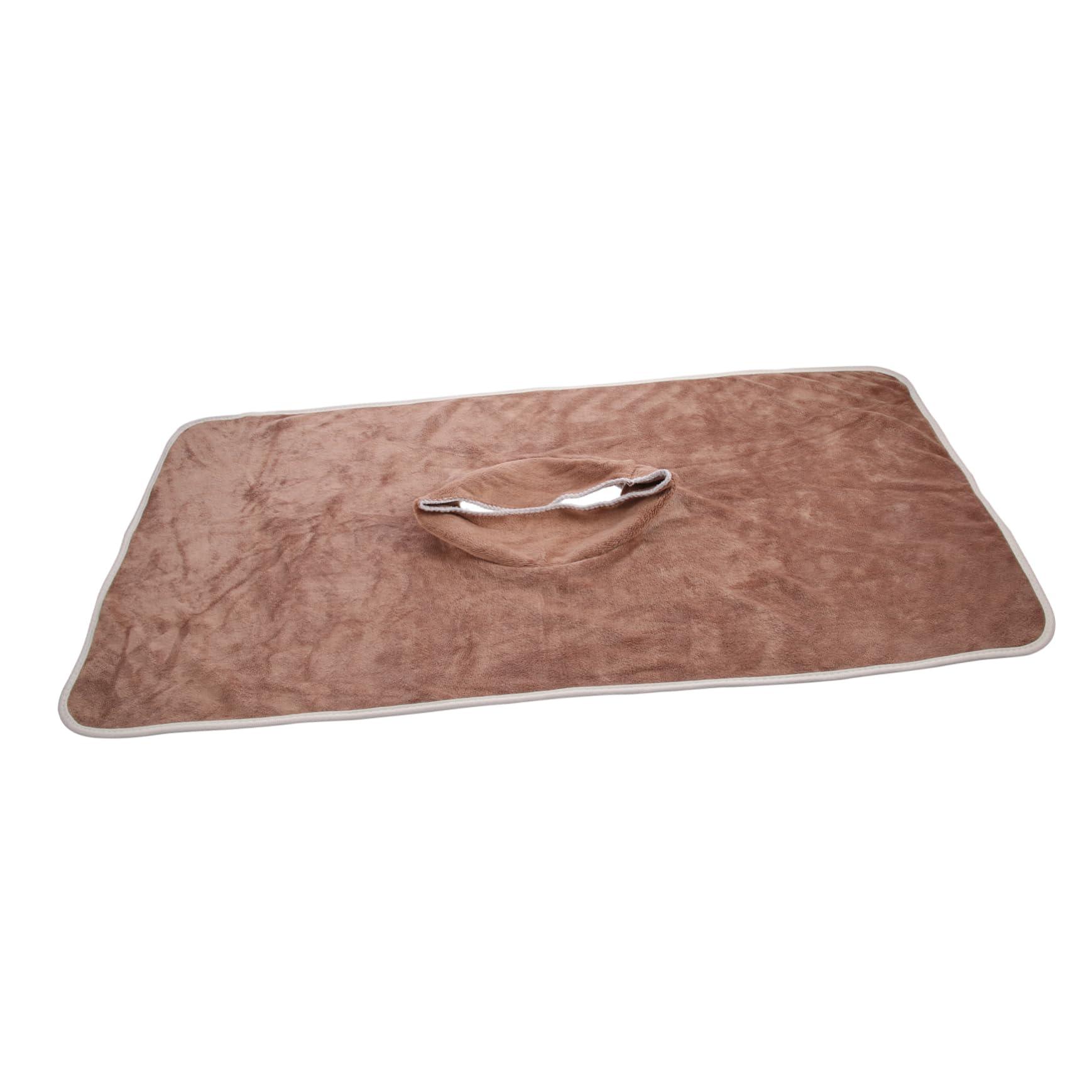 NOLITOY NOLITOY 3pcs Hole Towel Massage Table Headrest Covers Massage Face Rest Cover Beauty Spa Face Cover Massage Pillow White Towel Bassinet Polyester Beauty Salon Supplies Disposable