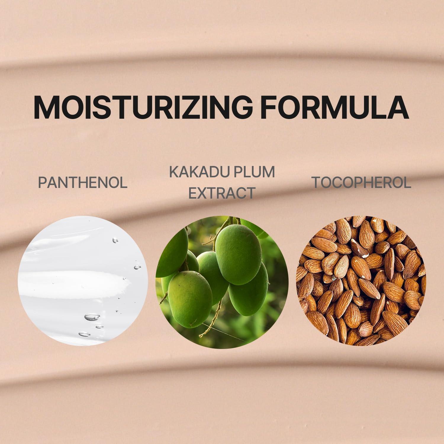 COSNORI COSNORI Panthenol Barrier Cushion Foundation -Lightweight Formula to Cover Pores & Blemishes Moisture Dewy Glowing Finish Long Wearing Formula, 0.41 fl.oz. (01 Ivory)