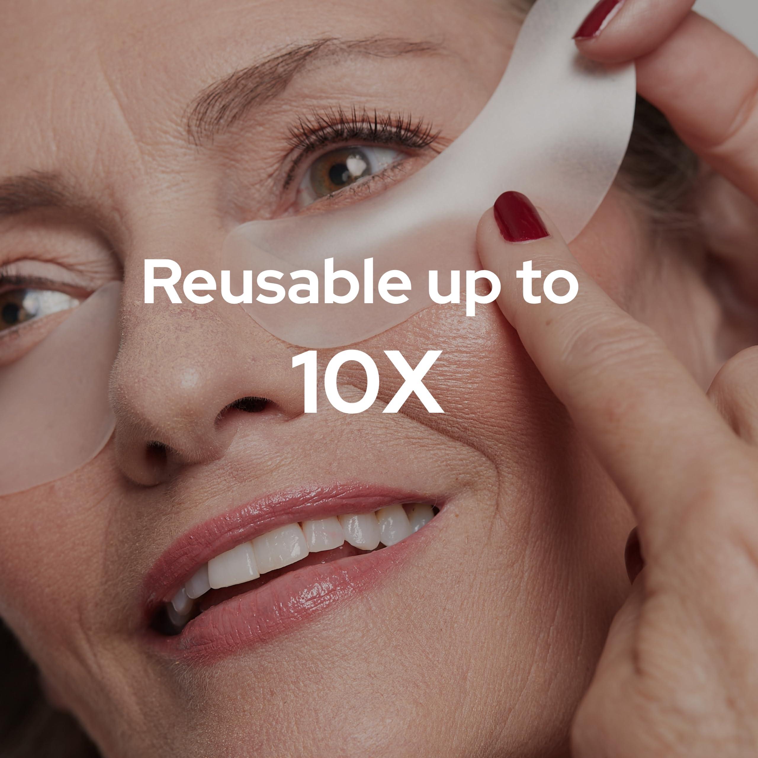 SiO SiO Beauty Eye and Smile Lift Anti-Wrinkle Patches 4 Week Supply - Overnight Under Eye Mask Pads For Dark Circles - Silicone Skin Treatment For Wrinkles