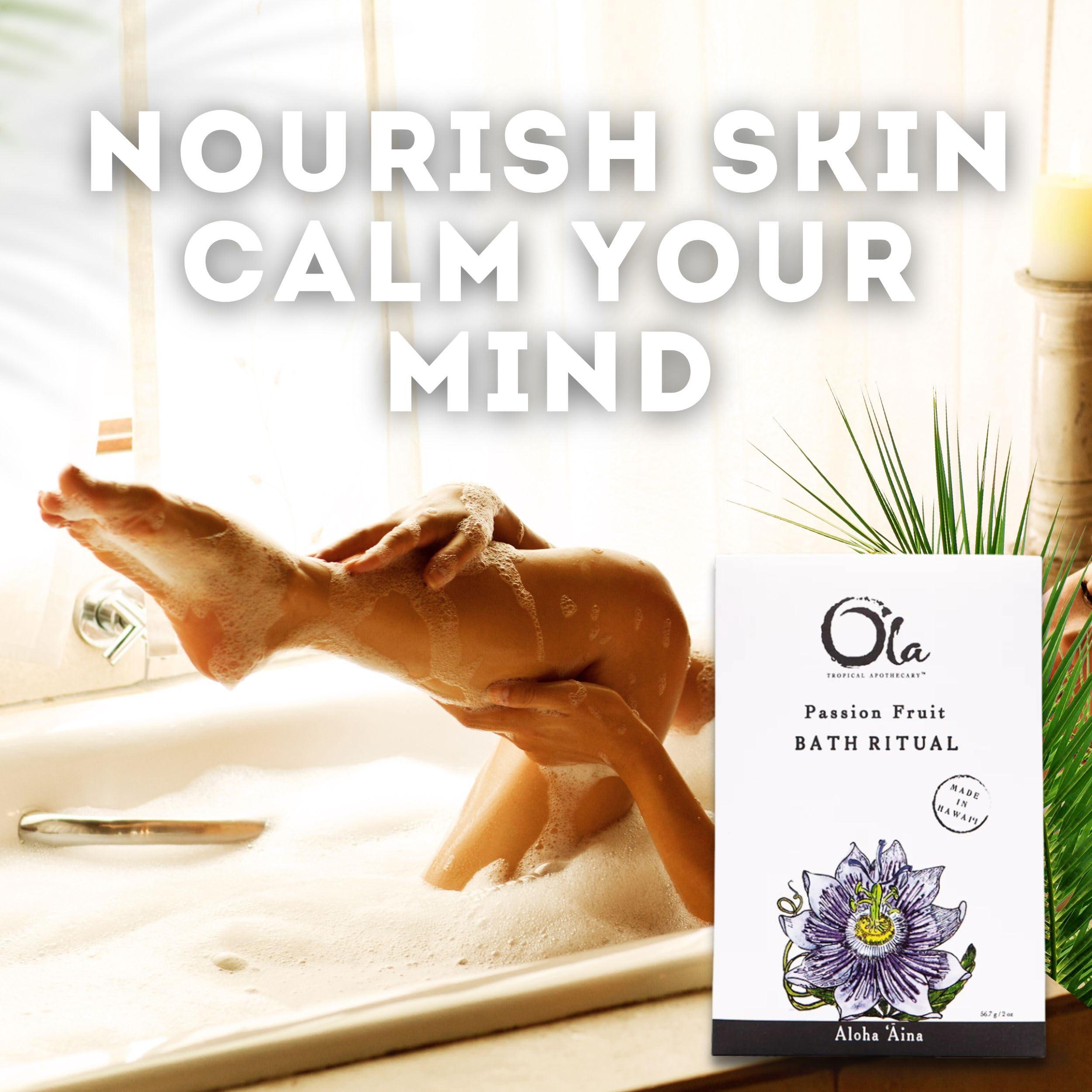 Tropical Apothecary Ola Tropical Apothecary Passion Fruit Scented Hawaiian Sea Salt Bath Rituals - 2 oz