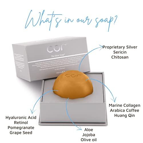 Cor Cor Silver Soap | 100gm | Smart Skincare | Simple One Step Cleansing Bar
