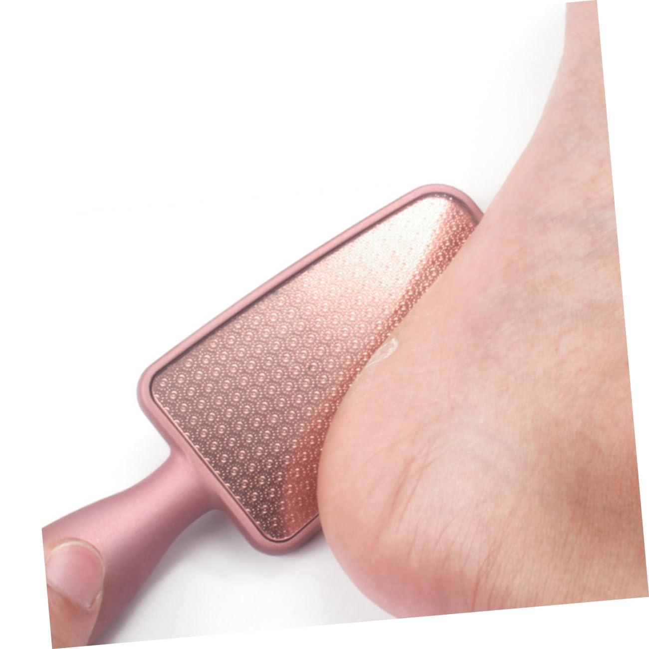 NOLITOY NOLITOY Feet Pedicure Foot File 2pcs Remover Scrubber Heel Grater Foot para Remover for Feet Liquid Gel Rechargeable Pedicure File Pink Board Feet