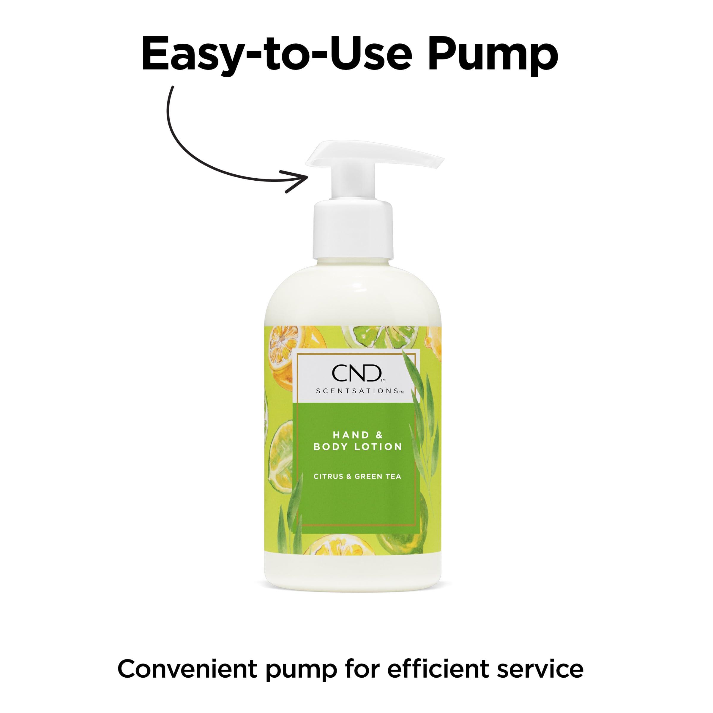 CND CND Scentsations Hand & Body Lotion, Deep Moisturizing and Hydrating Formula for Dry Damaged Skin, Dermatologically Tested, Black Cherry & Nutmeg, 8.3 fl. oz