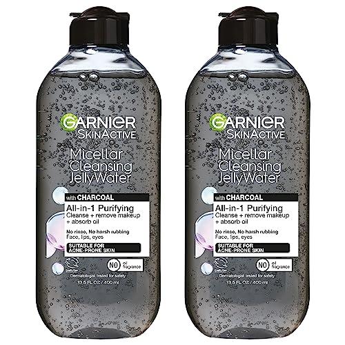 Garnier Garnier Skinactive Micellar Cleansing Jelly Water with Charcoal Purifying All in One Water, 2 Pack
