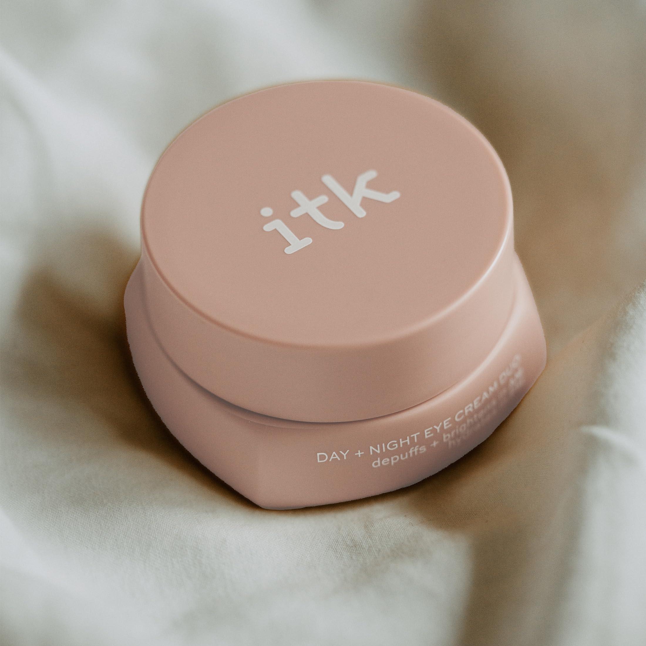 ITK Skincare ITK Skincare Day +Night Undereye Cream Duo -AM Day Cream With Vitamin C + Caffeine To Depuff Under Eyes + Brighten Skin- PM Night Cream With Ceramides+ Ginger Root Extract For Anti Aging Deep Moisture
