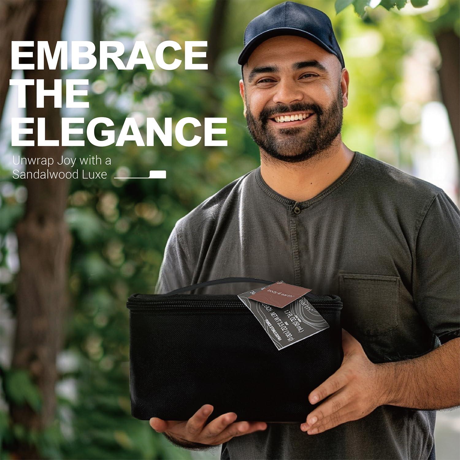 BODY & EARTH Gift Baskets for Men Bath and Body Gift Set Body & Earth Mens Bath Set with Body Lotion, Face Wash, Shower Gel, Bubble Bath, Loofah & More, Birthday Gifts for Men,Fathers Day Gifts