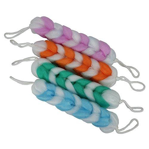 Eslite Eslite Exfoliating Loofah Back Scrubber for Shower,Wonderful Colors(4- Counts)