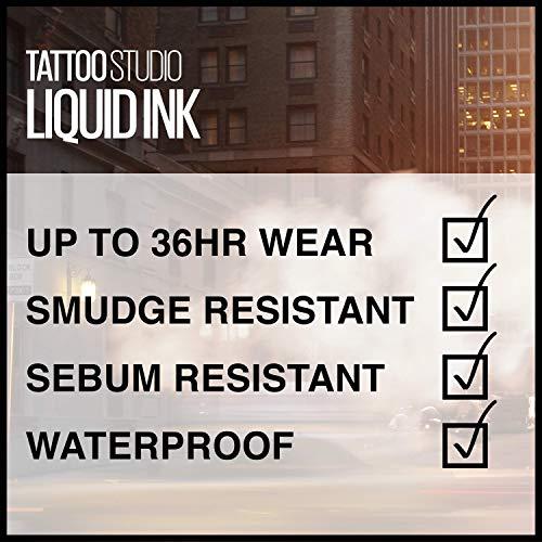 Maybelline New York Maybelline TattooStudio Liquid Ink Longwear Liquid Eyeliner Makeup, Dark Henna Brown, 1 Count