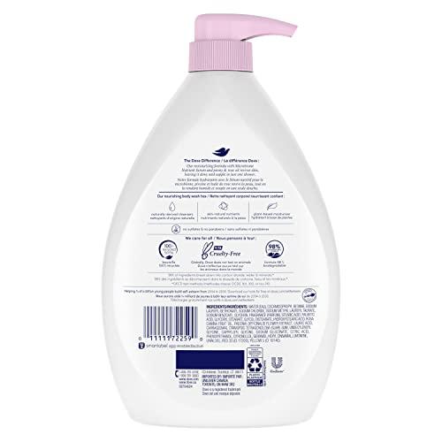 Dove Dove Body Wash with Pump For Dewy Supple Skin Peony and Rose Oil Cleanser That Effectively Washes Away Bacteria While Nourishing Your Skin 34 oz