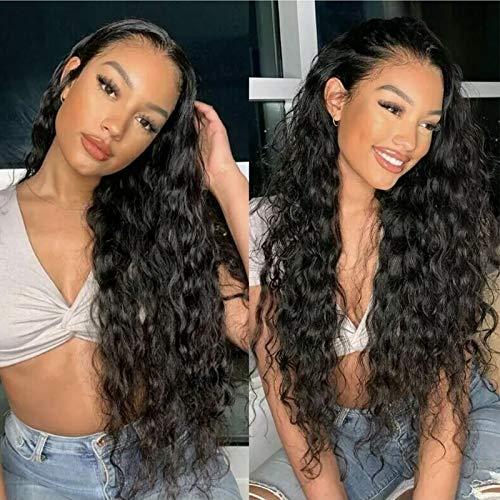 RJ HAIR 26inch 180% Density Peruvian Loose Curly Human Hair Machine Made Wigs Glueless Virgin Hair U Part Wigs For Women (22inch, 200% Density)