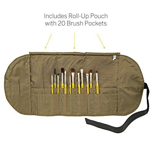 BDELLIUM TOOLS Bdellium Tools Professional Makeup Brush Studio Series - Eyes 12pc. Brush Set with Roll-Up Pouch