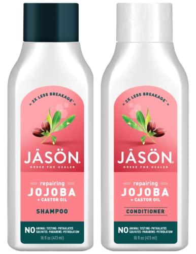 JASON Jason Shampoo, Strong & Healthy Jojoba and Castor Oil, 16 Oz