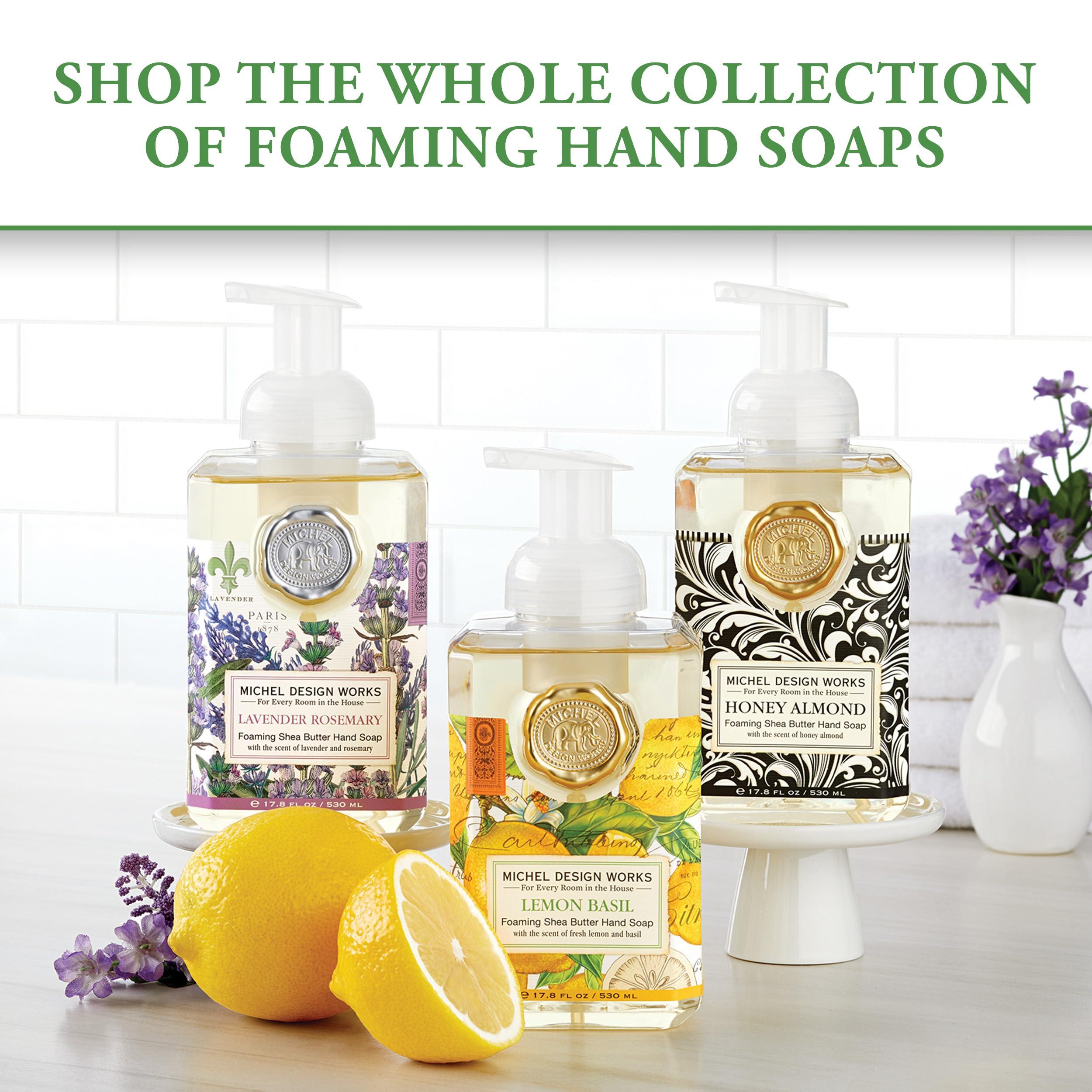 Michel Design Works Michel Design Works Foaming Hand Soap, 17.80-Fluid Ounce, Lemon Basil - 3-PACK