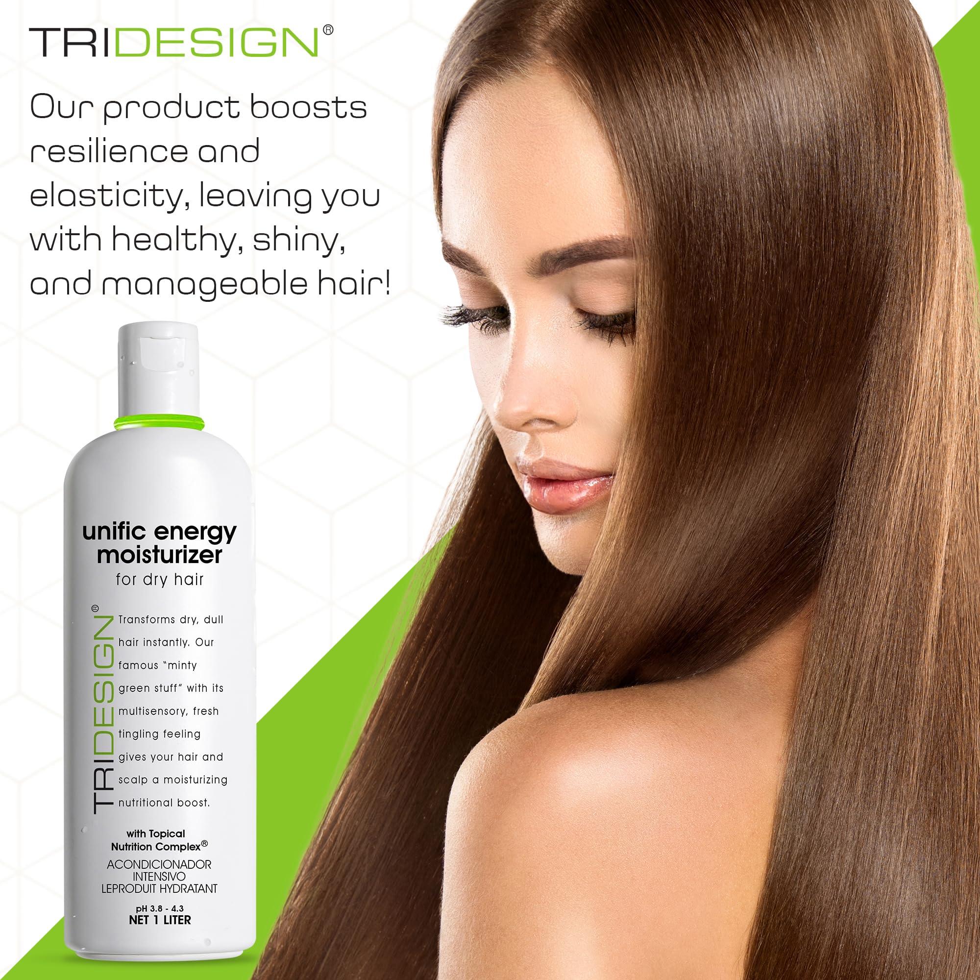 TRIDESIGN TRI Design Unific Energy Moisturizer - Deep Hair Conditioner for Dry Damaged Hair - Moisturizing Conditioner for Curly, Frizzy, Thick Hair - Hydrating Conditioner for Men and Women, 32 oz