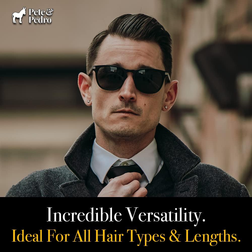 Pete & Pedro Pete & Pedro HAIR STYLING CLAY - Medium Hold, Matte Finish, Low Shine Styling Clay for Men, Ideal for Hairstyling Medium, Messy, Fine Hair Styles | Suitable for Thin Hair |Shark Tank Featured, 4 oz