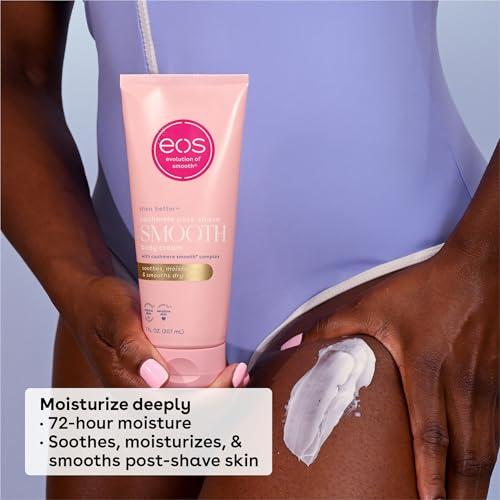 eos eos Cashmere Skin Collection Post-Shave Smooth Body Cream- Vanilla Cashmere Scented, 72-Hour Hydration, 7 fl oz