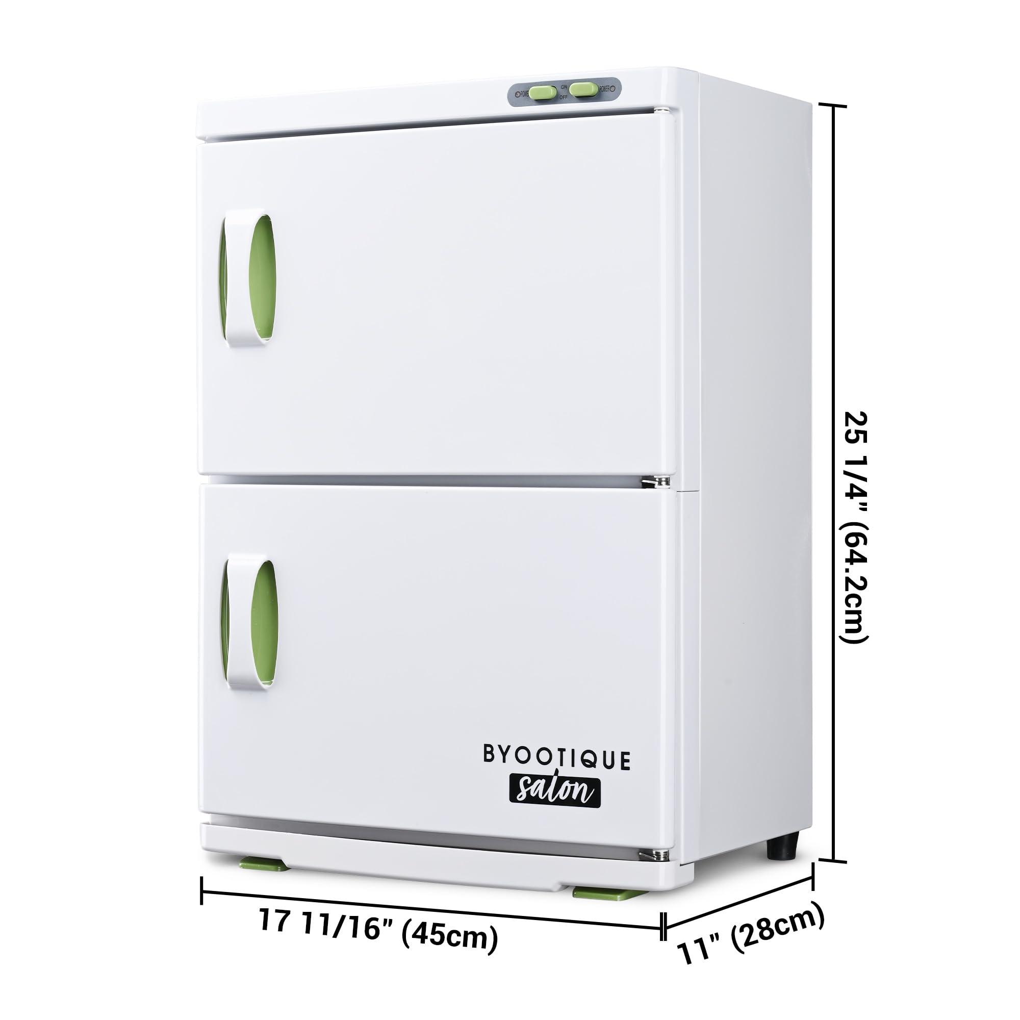 AW BYOOTIQUE Hot Towel Warmer Cabinet, 46L Extra Large Capacity, 2in1 Professional Double Towel Heater Mechine for Facial Spa, Massage, Hair Salon, Barber, Estheticians, Beauty Salon, White