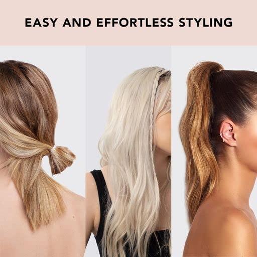 Kitsch Kitsch No Snag Small Elastic Hair Ties - 1pack, 100pcs (Clear, Black, Brown) | Rubber Bands for Hair