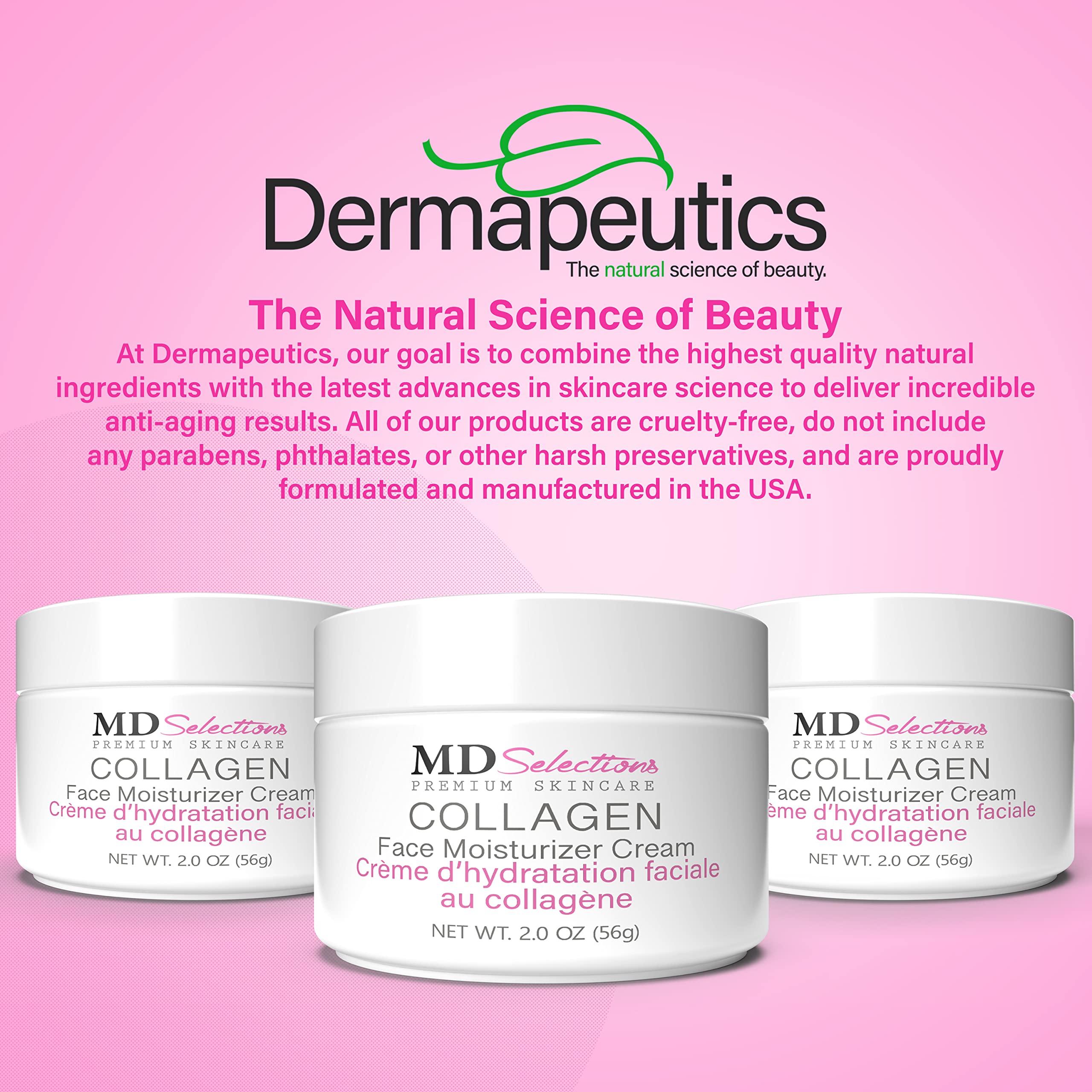 MD Selections MD Selections Collagen Facial Cream, Face Moisturizer Cream for Dry Skin Vegan Anti Aging Crme d' hydratation faciale au collagne, Collagen Face Cream, 2 fl oz