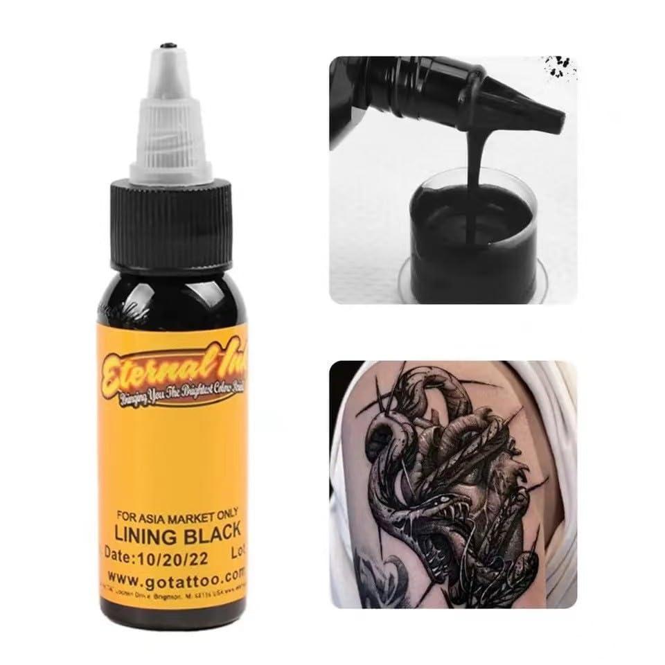 Generic Small tattoo machine flower arm cutting and fogging coil machine kit Including power supply black tattoo ink Complete professional tattoo equipment kit