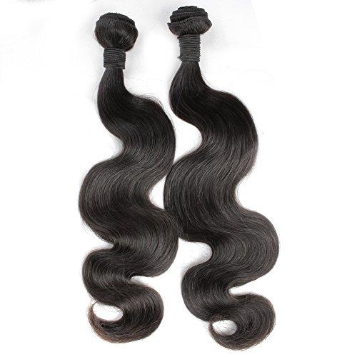 sent hair Sent Hair Remy Brazilian Virgin Hair Body Weave Wave Human Hair Bundles 1 Bundle Natural Color 20 inch
