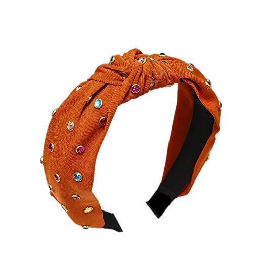 Barode Barode Boho Fashion Rhinestone Headband Blue Hairband Elastic Hair Hoops Hair Accessories for Women and Girls(Pack of 3)