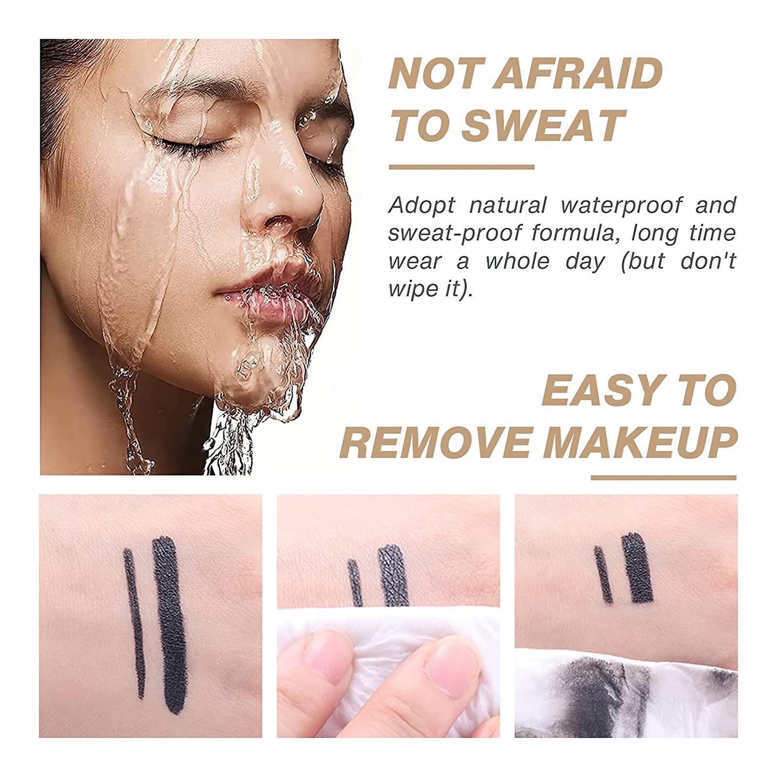 Miss Rose Miss Rose M Gel Eyeliner, Black Eyeliner Pencils, delineador de ojos contra el agua, Easy to Use, Eye Makeup for Women (Premium Black)