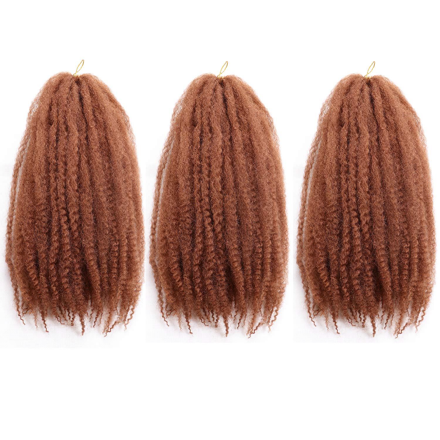 Outernice Outernice Marley Hair-18 Inch Marley Twist Braiding Hair for Faux Locs 3 Packs Cuabn Twist Hair for Twists Kinky Curly Braiding Hair (18 Inch 3 Packs, 30#)