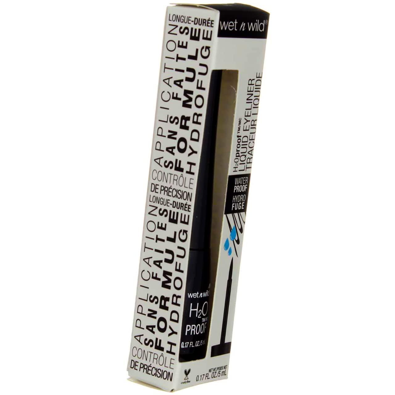 Wet H2O Proof Felt Tip Liquid Eyeliner, Black by Wet \'n\' Wild