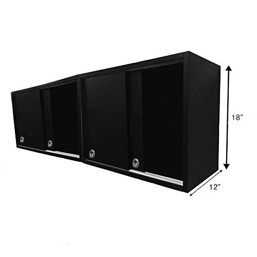 eMark Beauty Beauty Salon Double Upper Cabinets Towel Cabinets Storage for Shampoo Bowl Station TLC-TC2TWO