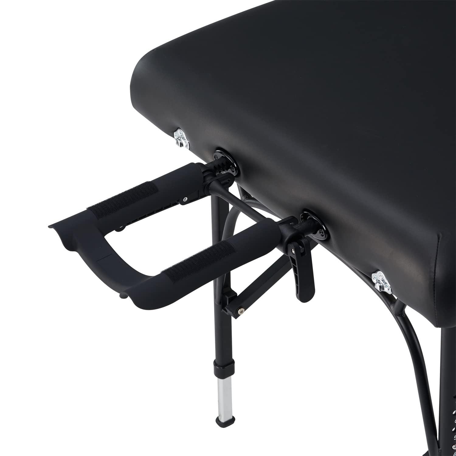 Master Massage Master Massage Violet-Tilt 29.5''Liftback Tilting Salon Aluminum Massage Table Package(Black)