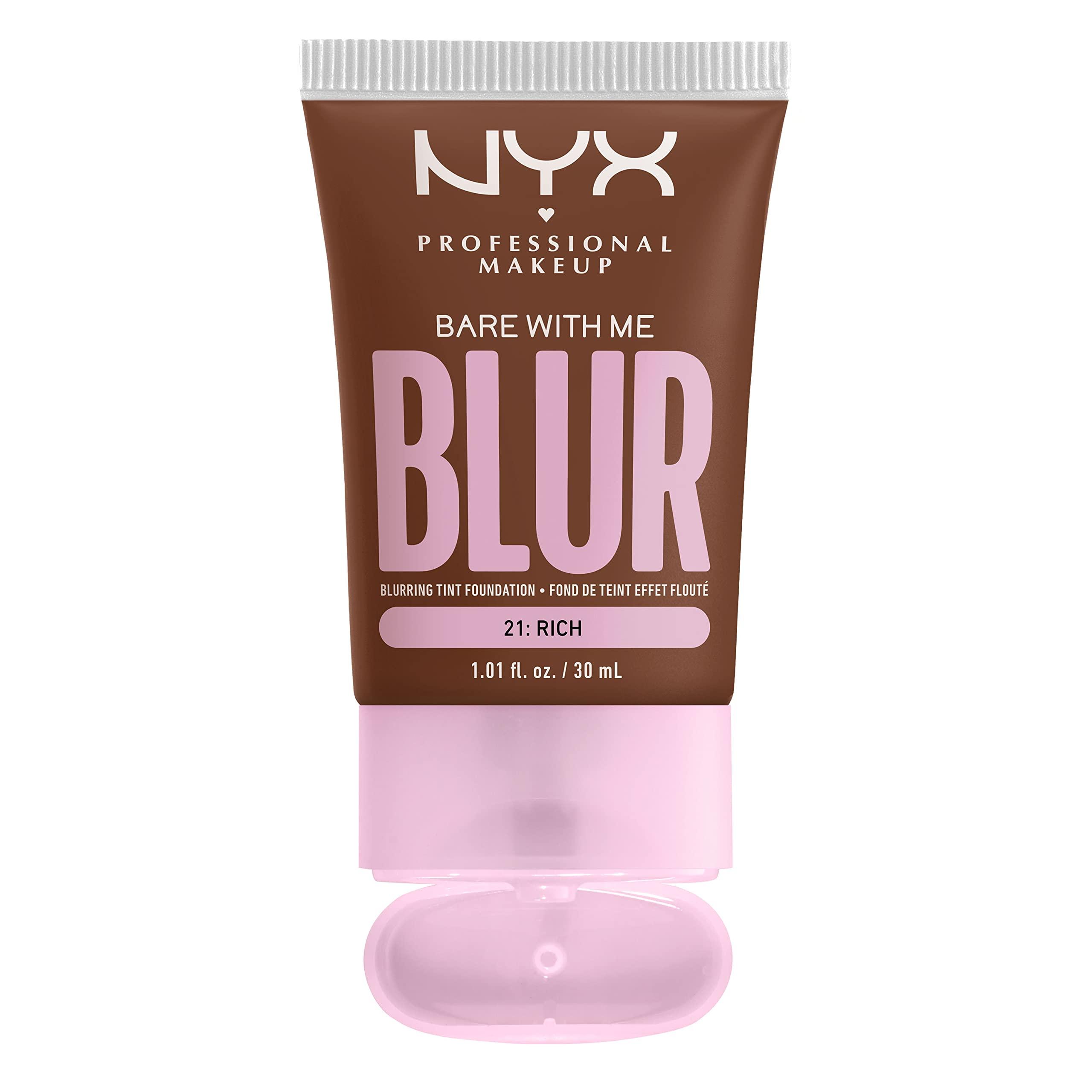 NYX PROFESSIONAL MAKEUP NYX PROFESSIONAL MAKEUP Bare With Me Blur Skin Tint Foundation Make Up with Matcha, Glycerin & Niacinamide - Rich