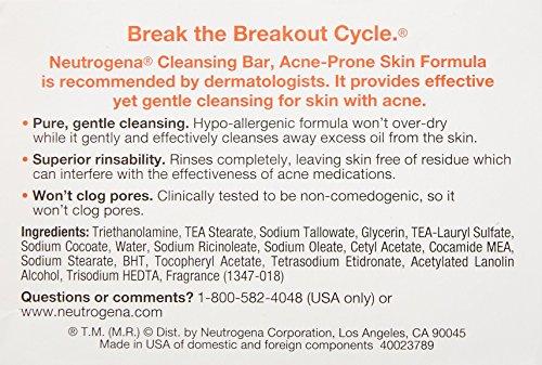 Neutrogena Neutrogena Transparent Facial Bars, Acne-Prone Skin Formula, 3.5 Ounce (Pack of 8)