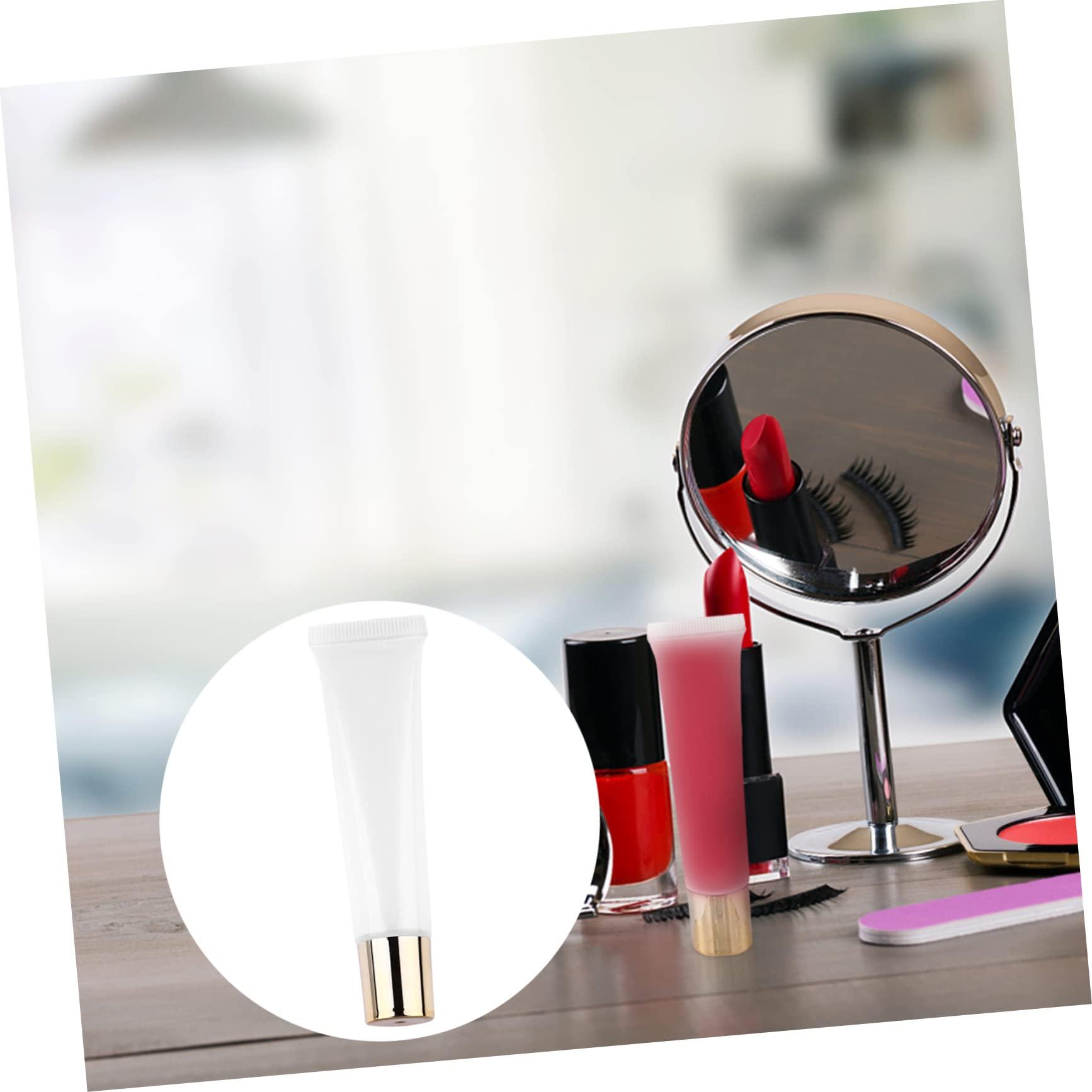 minkissy minkissy Create Your Own Lip Gloss 50pcs 15ml Empty Tubes Travel Size Reusable Gold Lip Gloss Containers