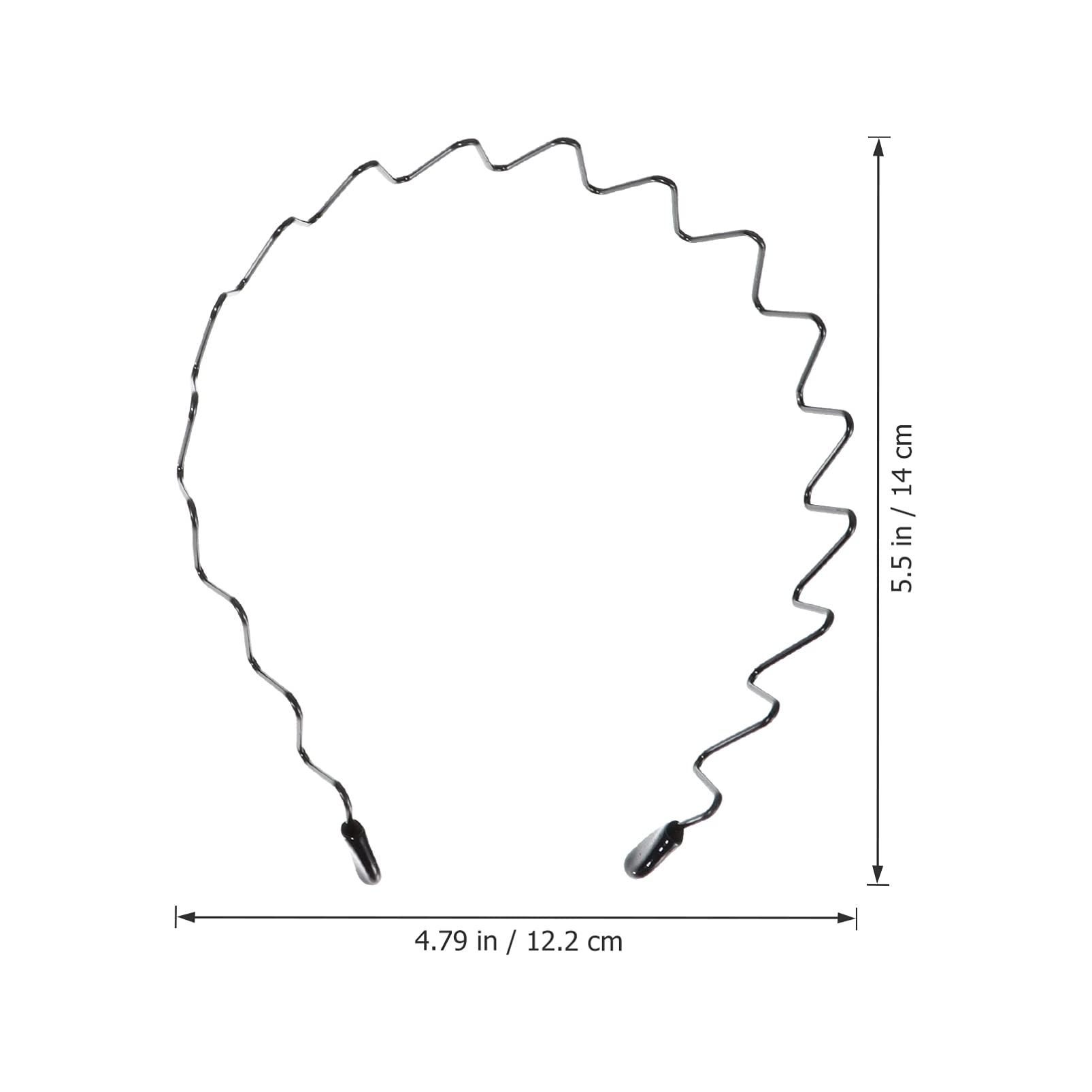 balacoo balacoo 24 Pcs Men\'s Headband Black Headband Bandana Clear Hair Bands Fashion Hair Band Hairpin Holder Ruched Head Band Hair Band with Clips Headbands Men Hair Band Toothed Headband Metal