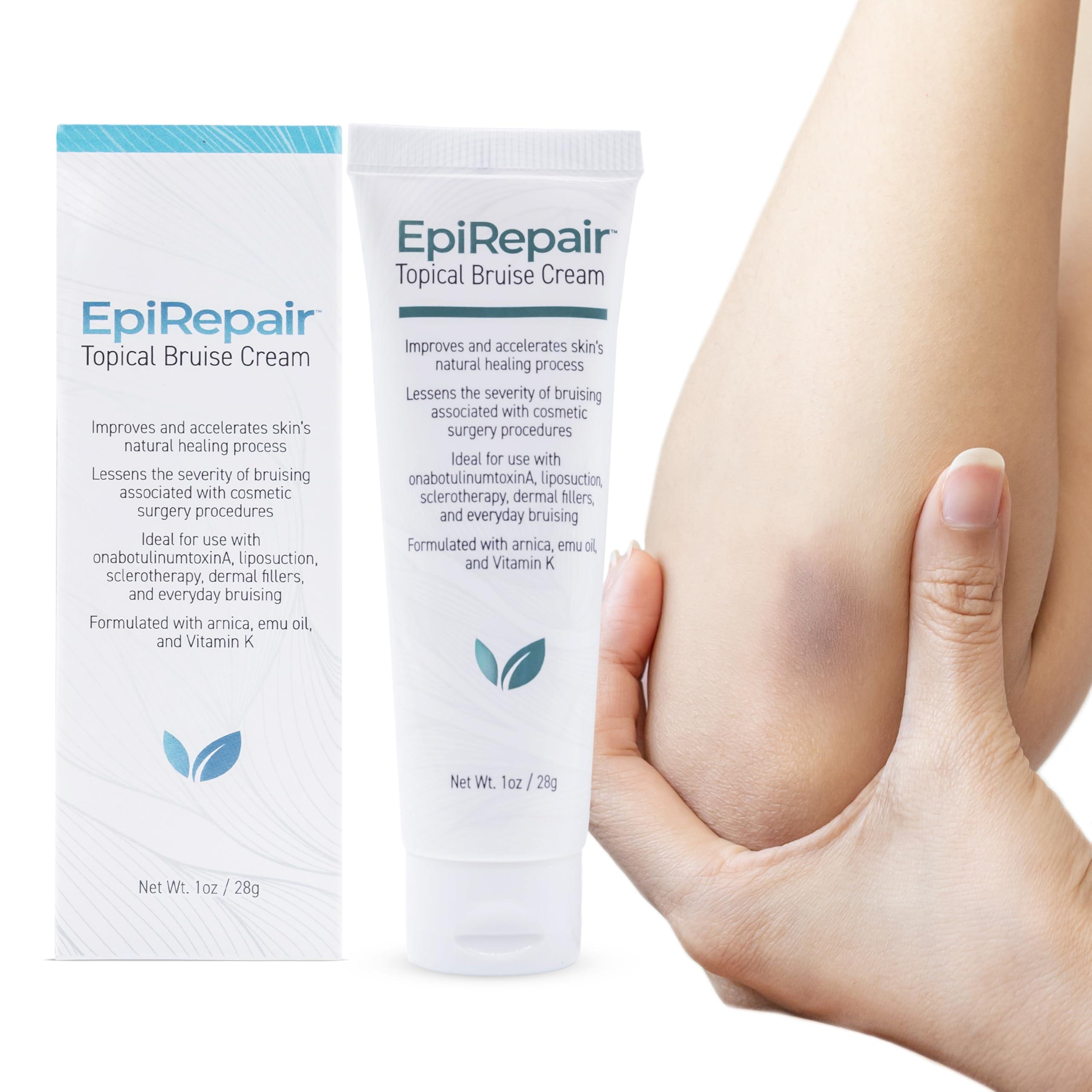 BIODERMIS EpiRepair Premium Bruise Cream - Formulated with Clinically Proven Arnica Oil & Vitamin K to Help Lessen & Remove Bruises in Cosmetic Surgery Procedures - Enhanced with Emu Oil, Vitamin E & Green Tea