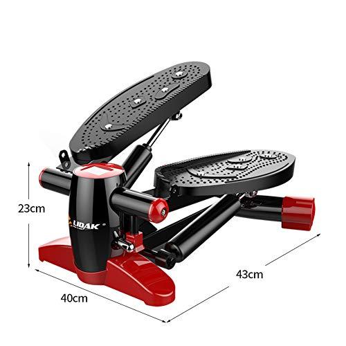 RsFiL RsFiL Fitness Twist Stepper Mini Stepper Exercise Machine with Resistance Bands and Mat Powerful Hydraulic Mute Stepper for Home Workout and Exercise